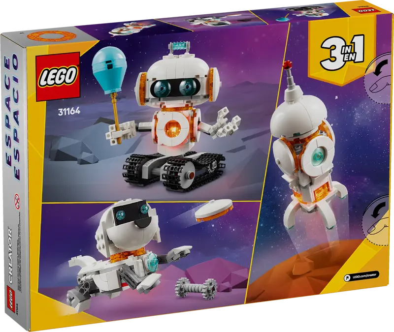 LEGO - 31164 - CREATOR - Space Robot/Space Ship/Space Dog - 281pcs