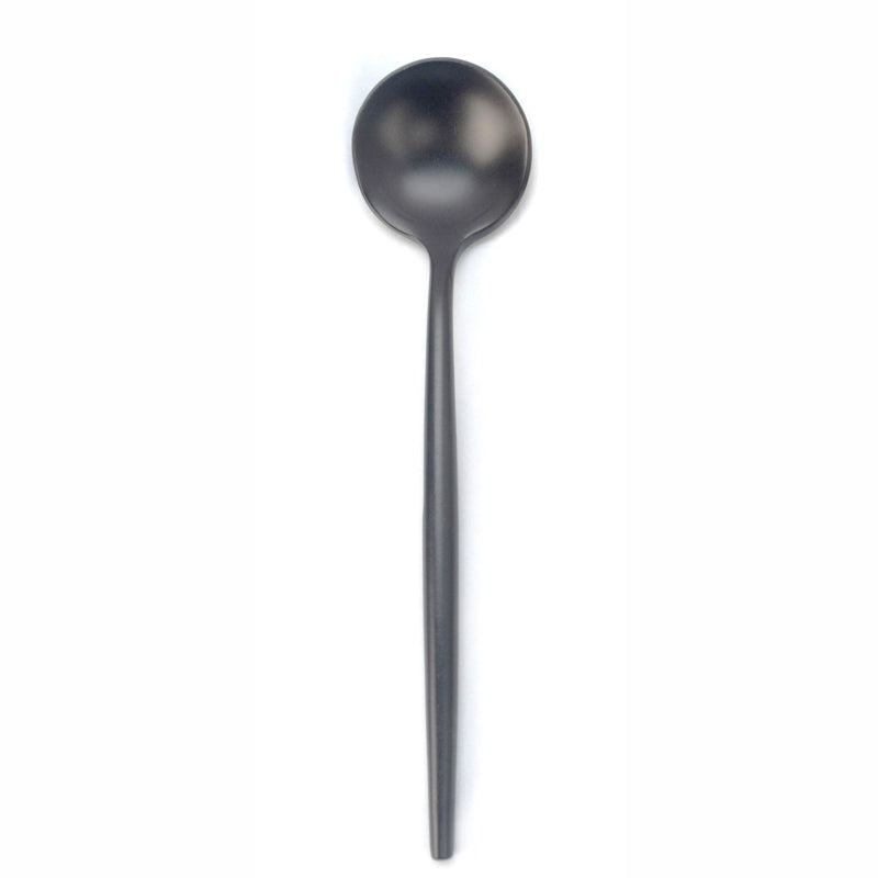 Natural Living - Small Spoons - Matte Black (24-Pack) — individual black spoon detail from the 24-pack.