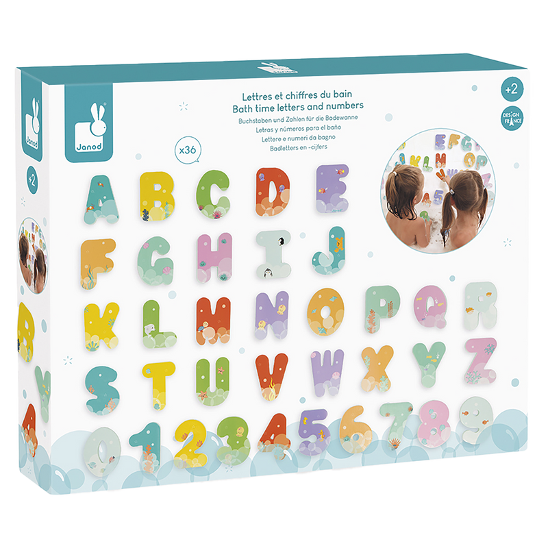 BATH TIME LETTERS AND NUMBERS