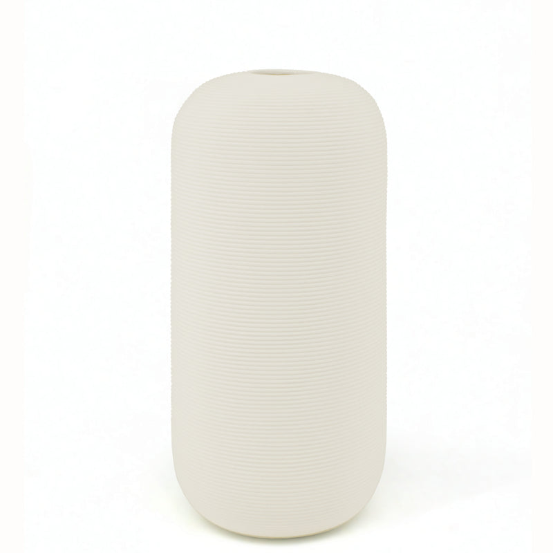 Natural Living - Textured Vase - Cream — empty textured vase.