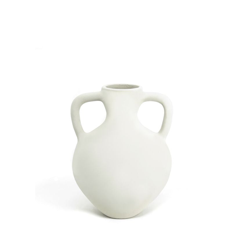 Natural Living - Grecian Vase - Soft White — empty Grecian vase.