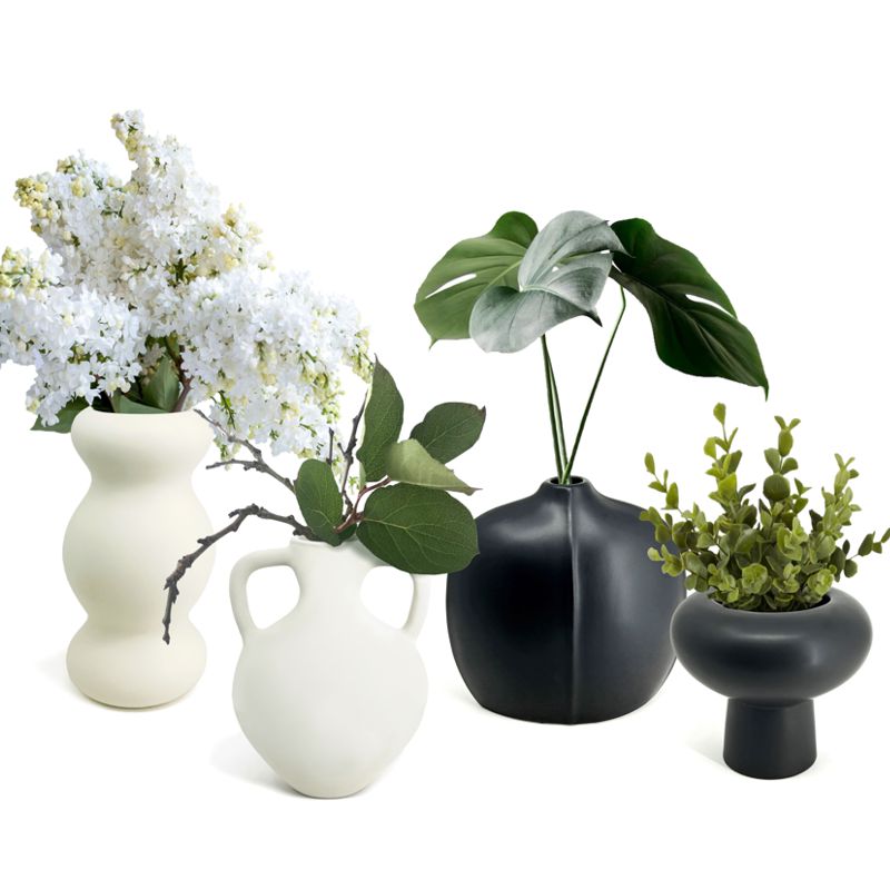 Natural Living - Grecian Vase - Soft White — vase collection styling; other pieces sold separately.