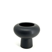Natural Living - Mushroom-Shaped Planter - Black — empty mushroom-shaped planter.