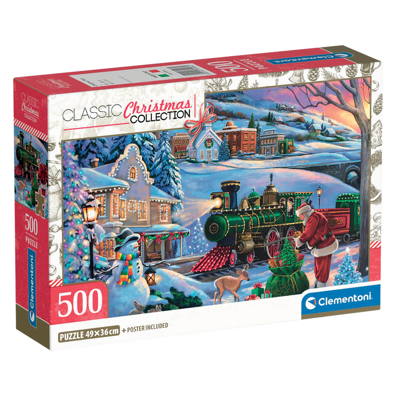 Clementoni - 500 Piece Puzzle - Christmas Train