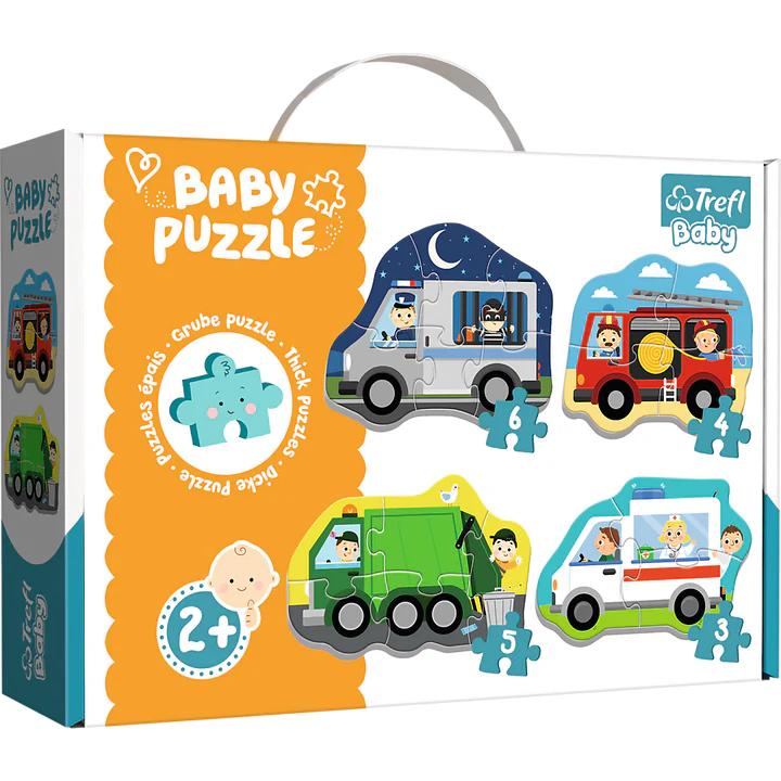 Trefl - Baby Classic - Vehicles And Jobs