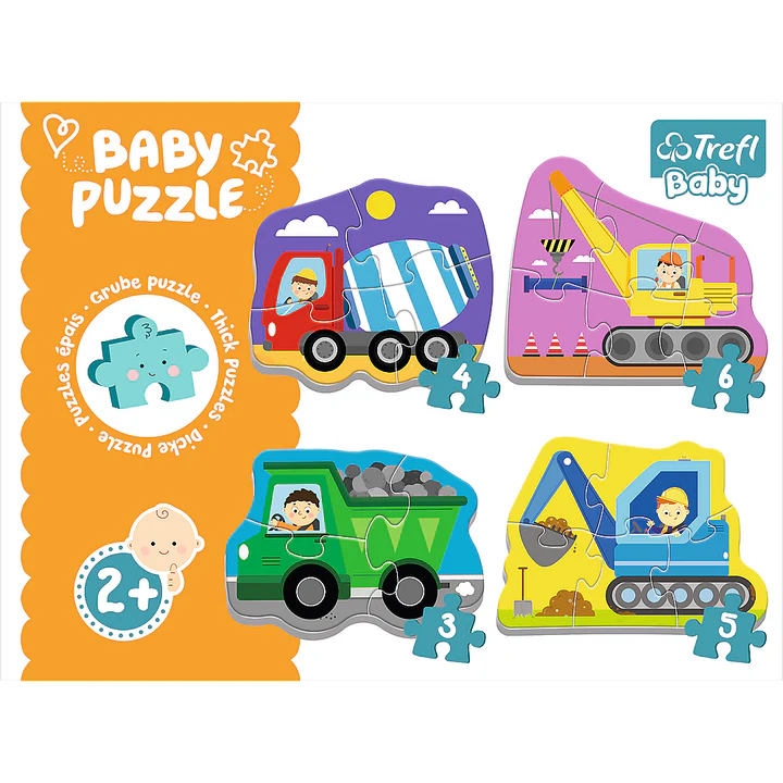 Trefl - Baby Classic - Vehicles On The Costruction Site
