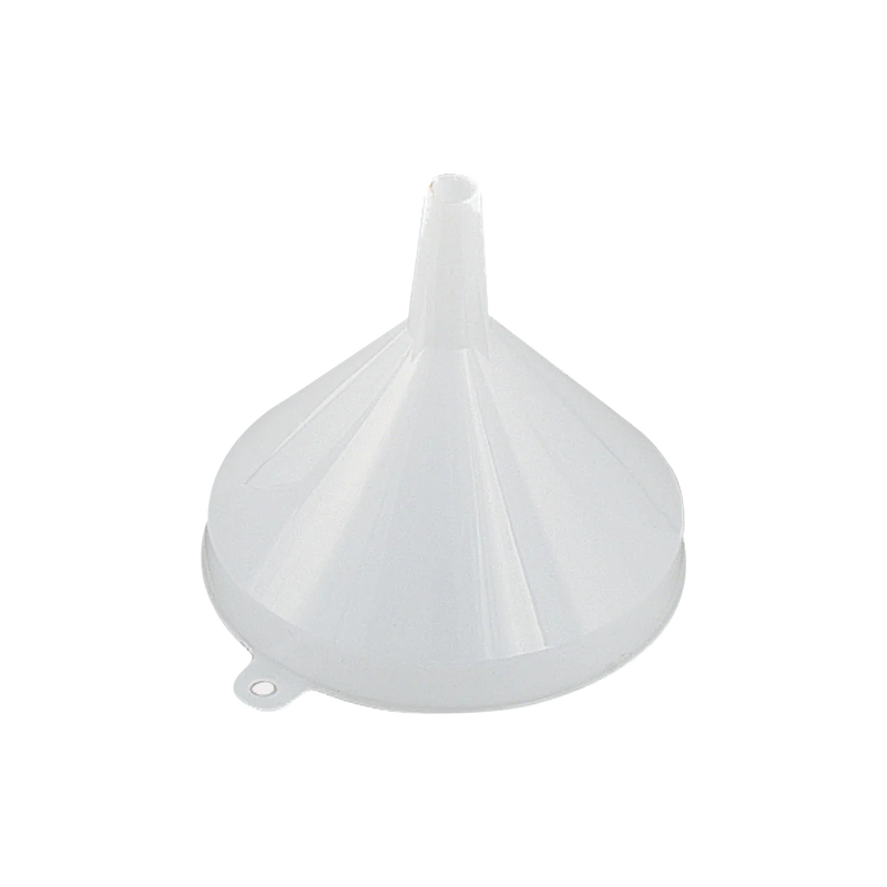 Browne - Polyethylene Funnel - 8 oz / 236 mL - 4.1" / 10.5 cm - Plastic - White