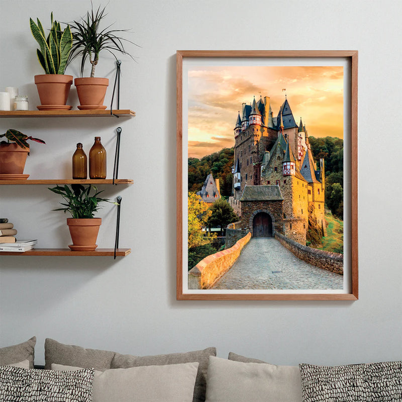 Clementoni - 1000 Piece Puzzle - Golden HOUR AT ELTZ Castle
