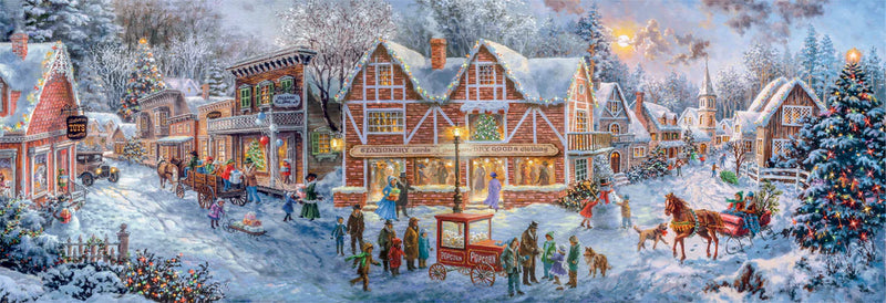 Clementoni - 1000 Piece Puzzle - Panorama - Getting Ready for Christmas