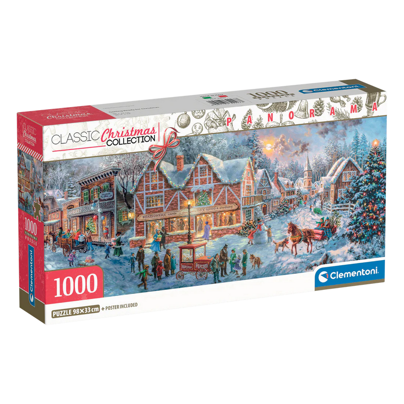 Clementoni - 1000 Piece Puzzle - Panorama - Getting Ready for Christmas