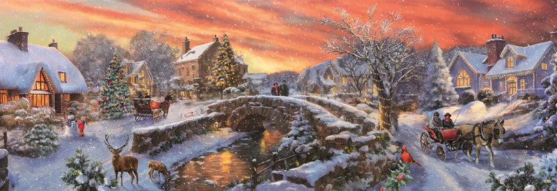 Clementoni - 1000 Piece Puzzle - Panorama - Christmas OVER the Bridge