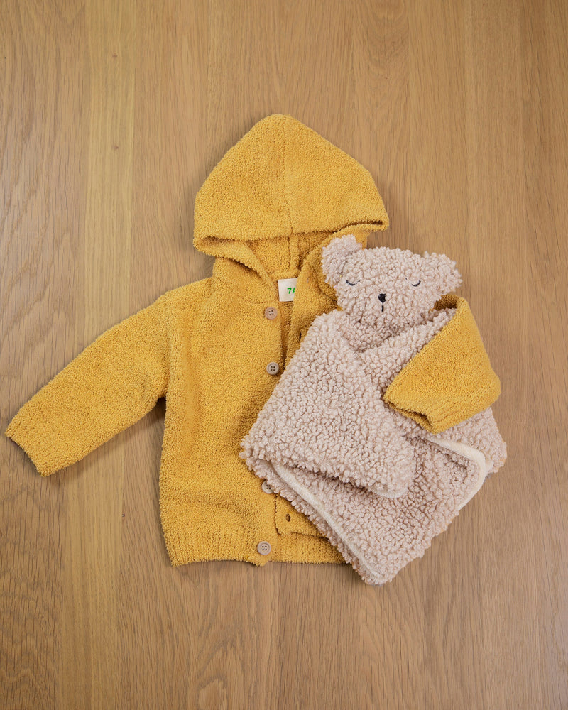 7AM Enfant - Hooded Cardigan - Fuzzy