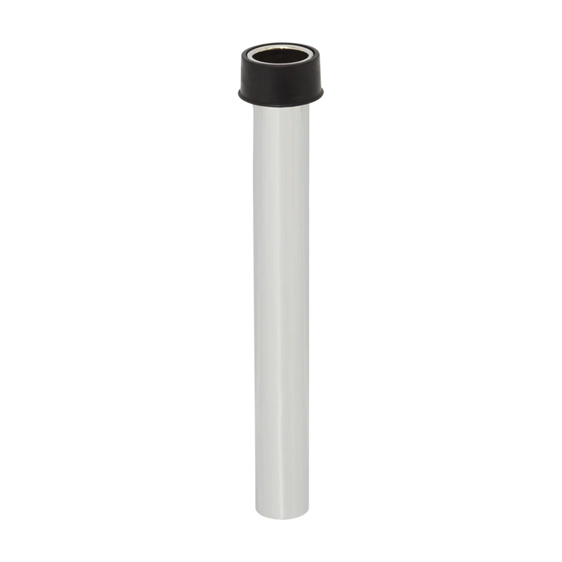 Browne - Overflow Tube Brass - Nickel - Plated Tube With Neoprene Stopper - 7.5" / 19.1 cm