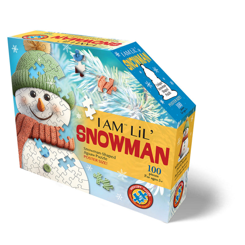 Madd Capp Puzzles – I Am Lil' Snowman Jigsaw Puzzle | 100 Pieces – front of packaging