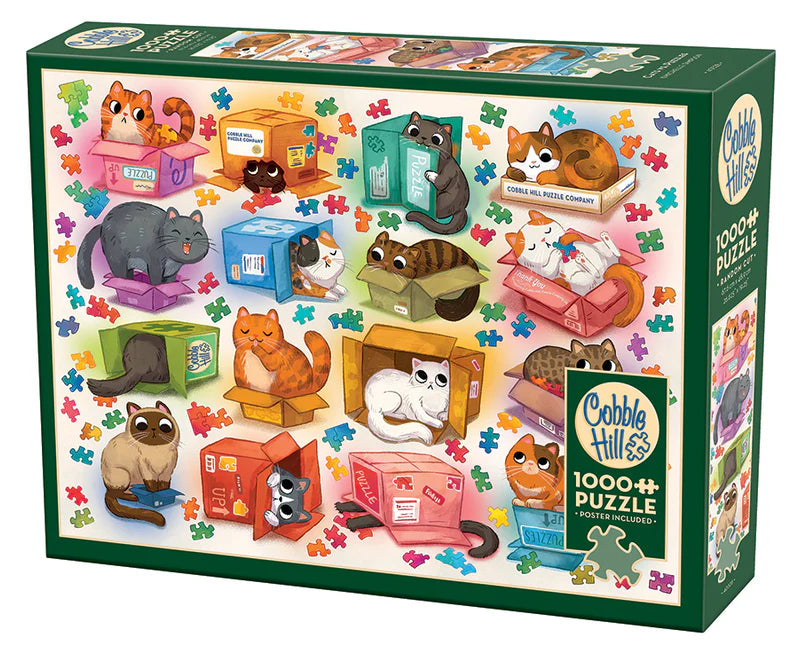 Cobble Hill - 1000 Piece Jigsaw Puzzle - Cats Vs. Puzzles