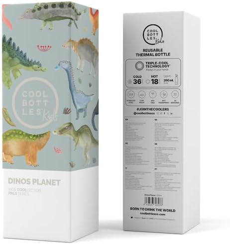Cool Bottles - Kids 260ml - Pals Series - Dinos Planet