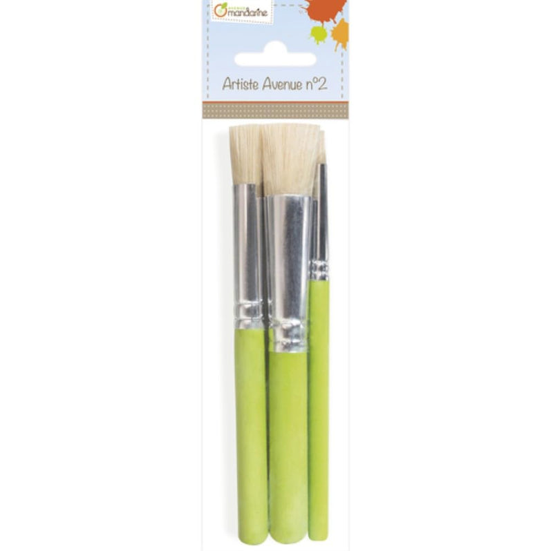 Avenue Mandarine - Stencil Brushes (Set of 3)