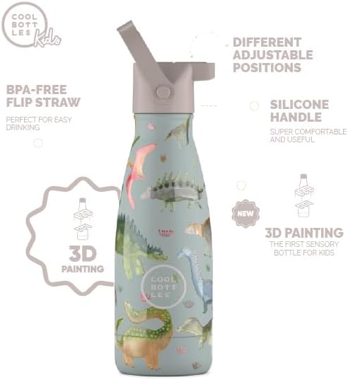 Cool Bottles - Kids 260ml - Pals Series - Dinos Planet