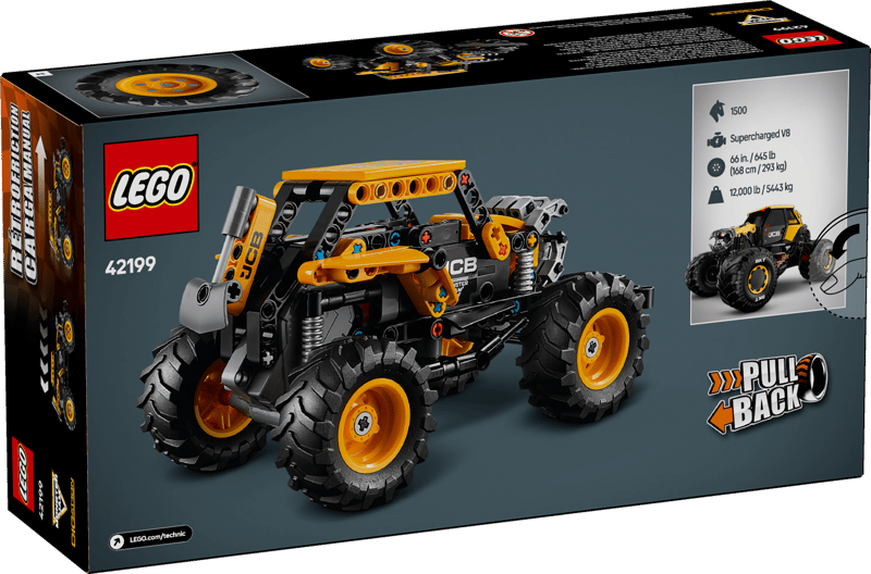 LEGO - 42199 - Technic - Monster Jam Digatron Pull - Back - 218 Pc
