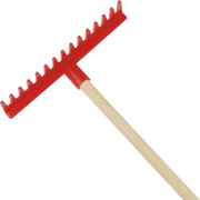 WOOD HANDLE RAKE