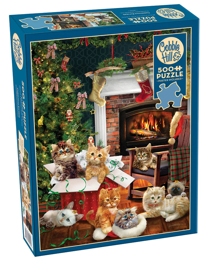 Cobble Hill - 500 Piece Jigsaw Puzzle - Christmas Kittens