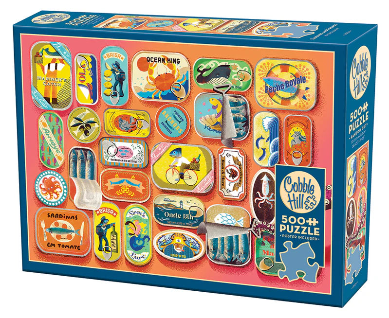 Cobble Hill - 500 Piece Jigsaw Puzzle - Sardines and Friends