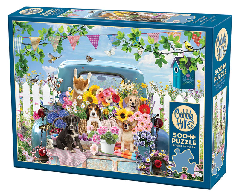 Cobble Hill - 500 Piece Jigsaw Puzzle - Country Truck In Summer