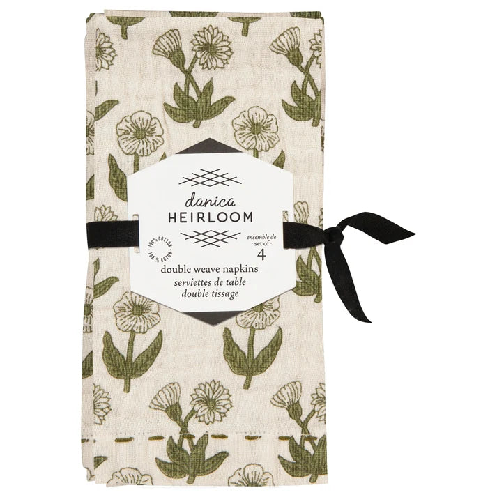 Heirloom - Bloom Double Weave Napkins Set of 4