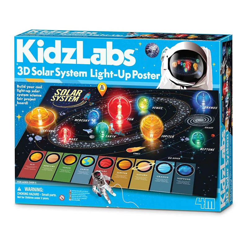 4M - 3D Solar System LIGHT-UP Poster - Limolin 