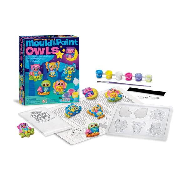 4M - Glow Owls - Mould & Paint - Limolin 