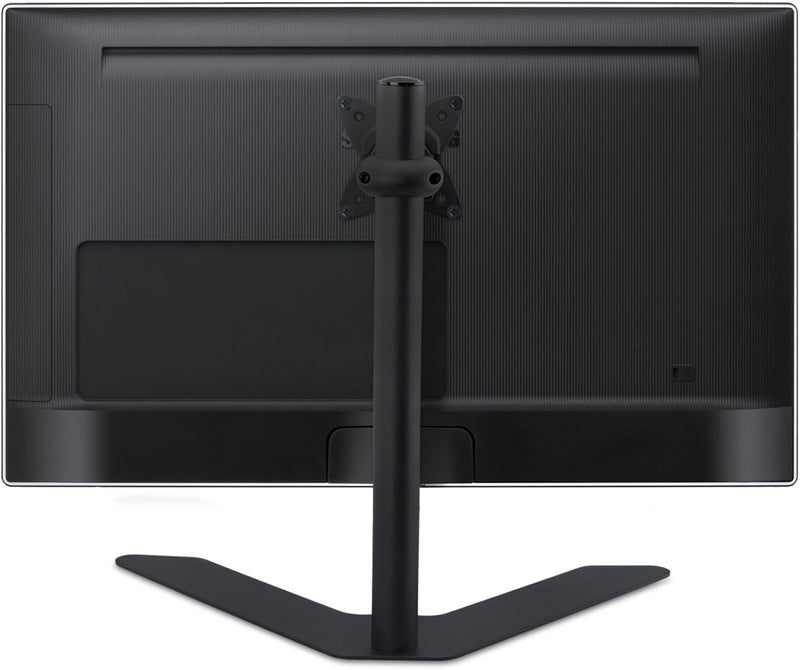 Mount-IT - Single Monitor Mount Vesa Up to 30 In Adjust Height up to 17 In Tilting Rotating Heavy Duty Steel Construction