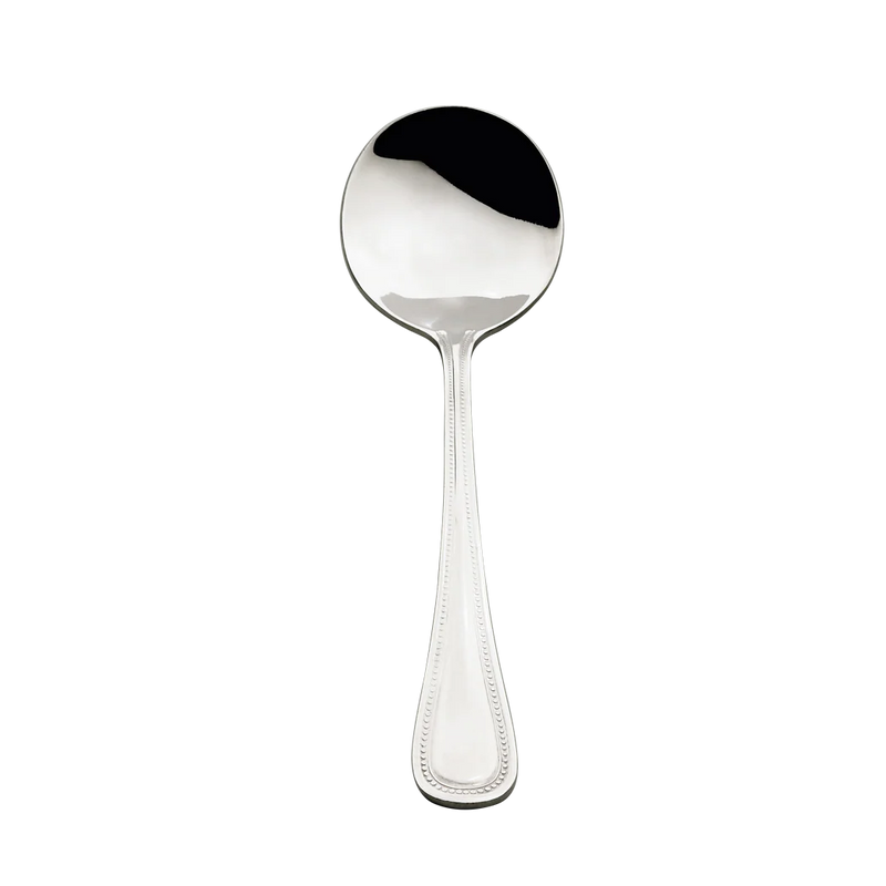 Browne - Contour Round Soup Spoon - 18/0 Stainless Steel - Mirror Finish | 7.2 in / 18.2 cm