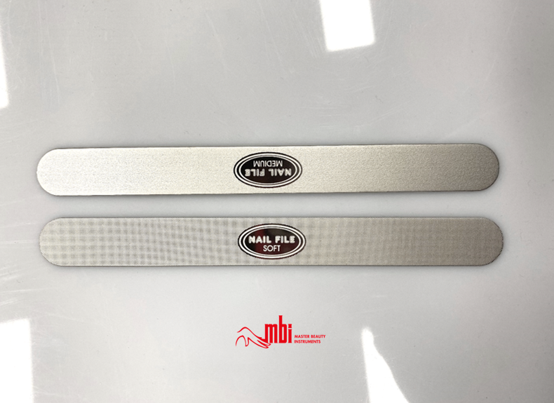 MBI - 372 Double-Sided Stainless Steel Nail File – Two sides of the nail file