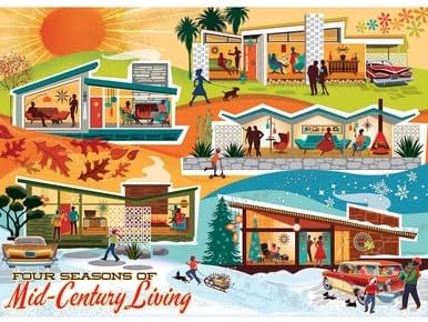 Cobble Hill - 500 Piece Puzzle - Four Seasons of Mid-Century Living
