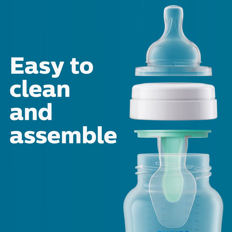 Philips Avent Anti-Colic AirFree Bottle SCY701/03, 4 oz., Slow Flow
