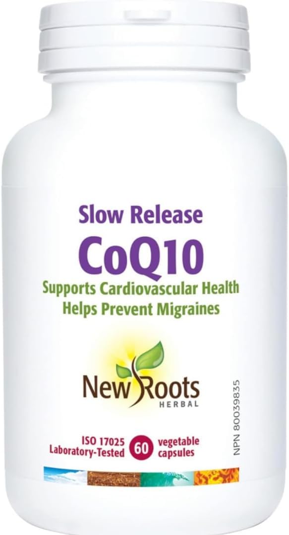 New Roots Herbal - Slow Release COQ10 100MG - 60 Capsules