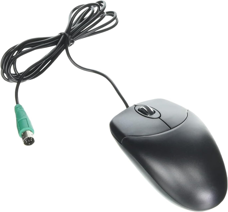 Adesso - Mouse Wired 3 Button PS/2 Scroll Optical PC/Mac - Black