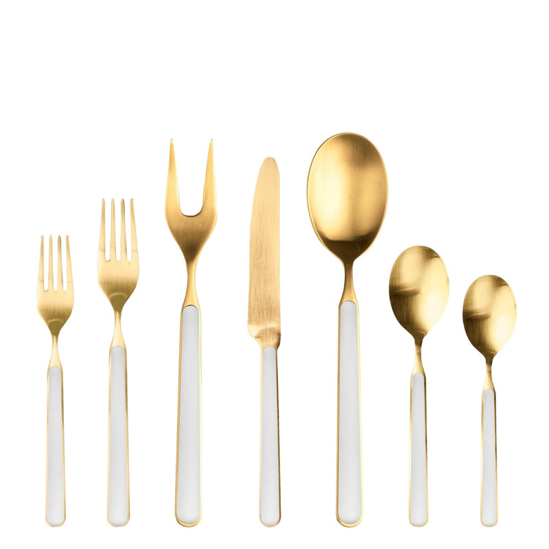 Mepra - Fantasia Ice Gold Porcelain - 32-Piece Flatware Set