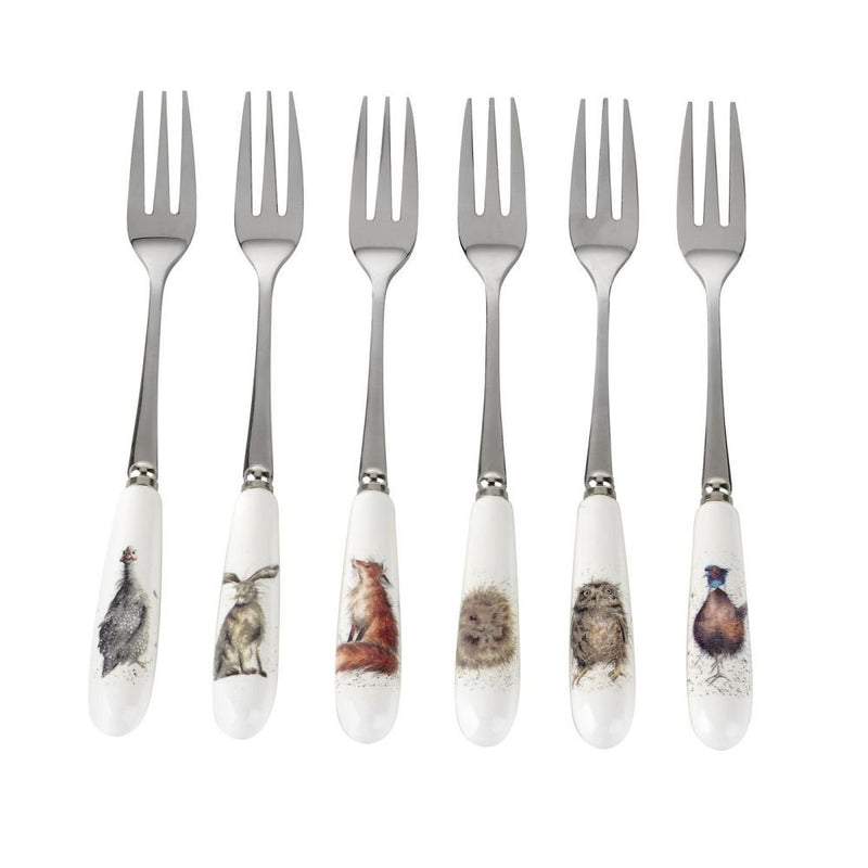 Royal Worcester - WRENDALE PASTRY FORK 6" S/6