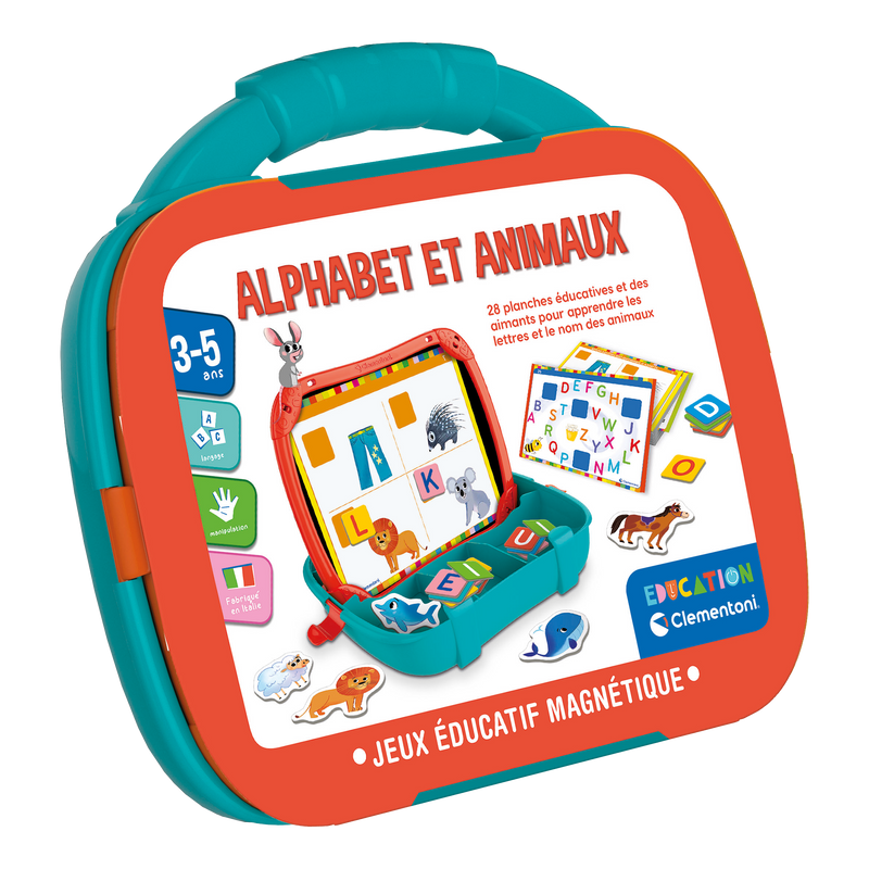 ÉTUI MAGNÉTIQUE - LETTRES ET ANIMAUX