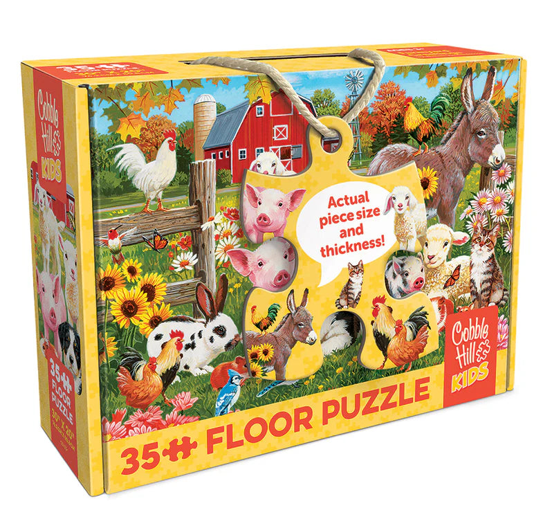 Cobble Hill - 35 Piece Jigsaw Puzzle - Farmyard Greetings | Old Version