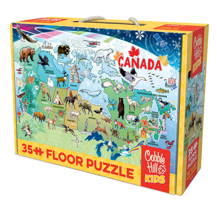 Cobble Hill - 35 Piece Jigsaw Puzzle - Map Of Canada | Old Version