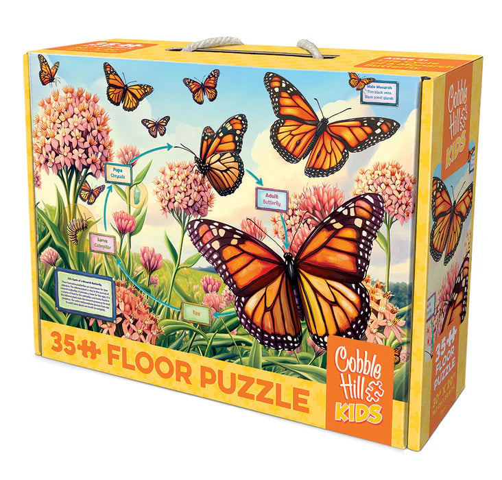 Cobble Hill - 35 Piece Jigsaw Puzzle - Life Cycle Of A Monarch | Old Version