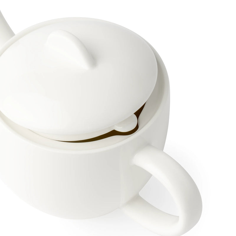 Browne - Foundation Tea Pot,450 mL 15.2 Floz - 7.5x4.25x4.75" - Porcelain