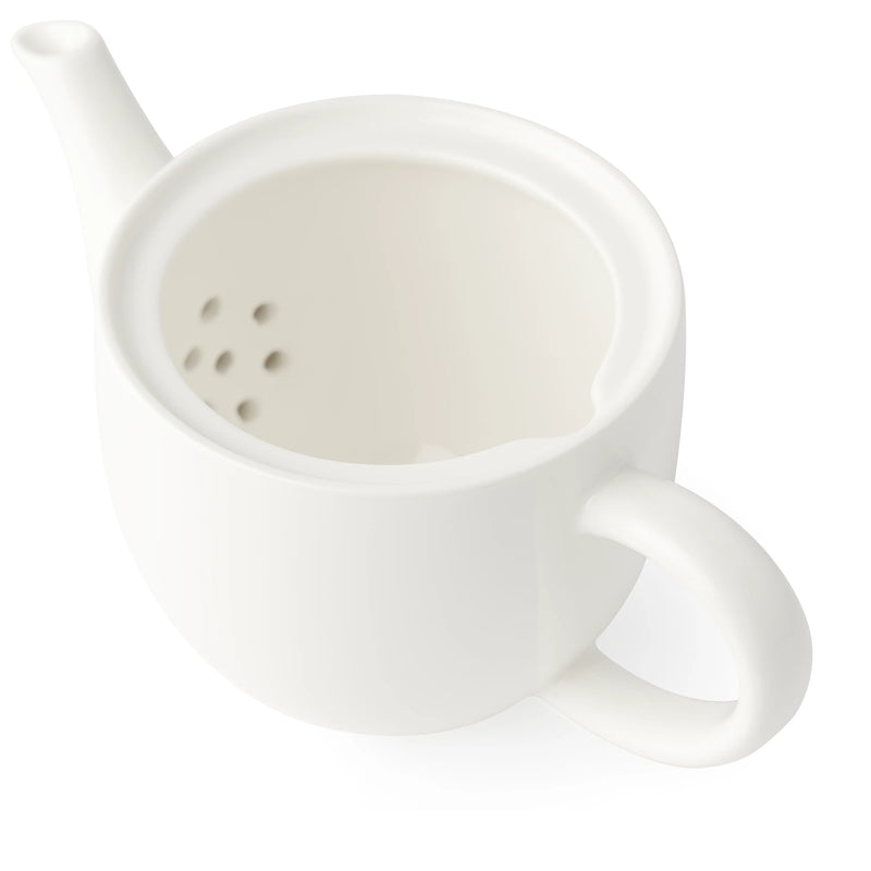 Browne - Foundation Tea Pot,450 mL 15.2 Floz - 7.5x4.25x4.75" - Porcelain