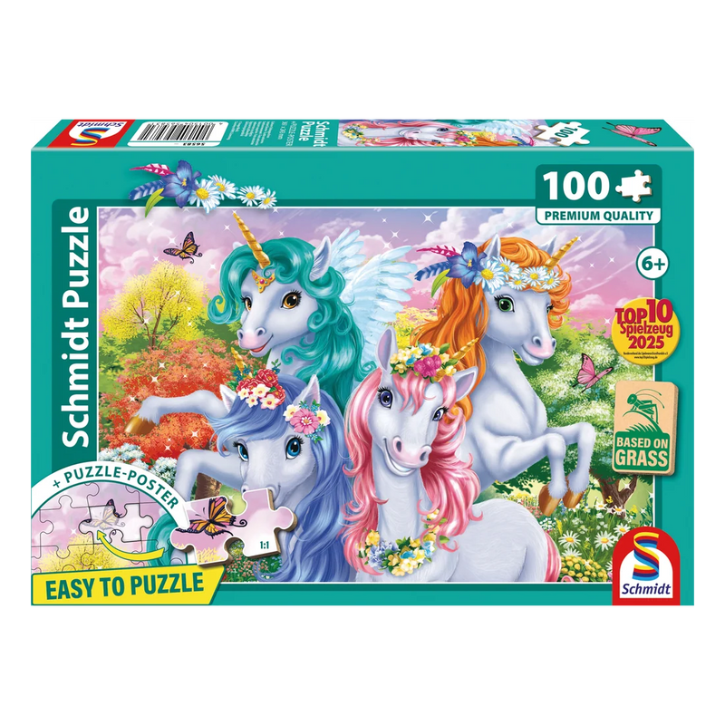 Schmidt Spiele - 100 Piece Puzzle - Unicorn Snapshot