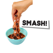 SlimeLife - Bowl of Chocolate Cereal Slime Playset — squishing the cereal slime