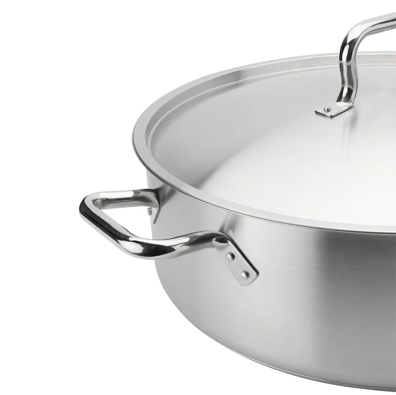 Browne - ELEMENTS Brazier w/Cover, 20qt/19L, 15.7x6.1"/39.9x15.5cm, SS, NSF