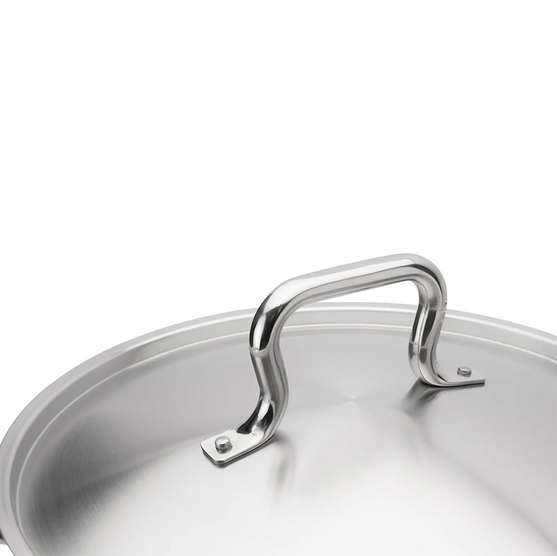 Browne - ELEMENTS Sauce Pan, w/Cover, 10qt/9.5L, 11x6.3"/28x16cm, SS, NSF