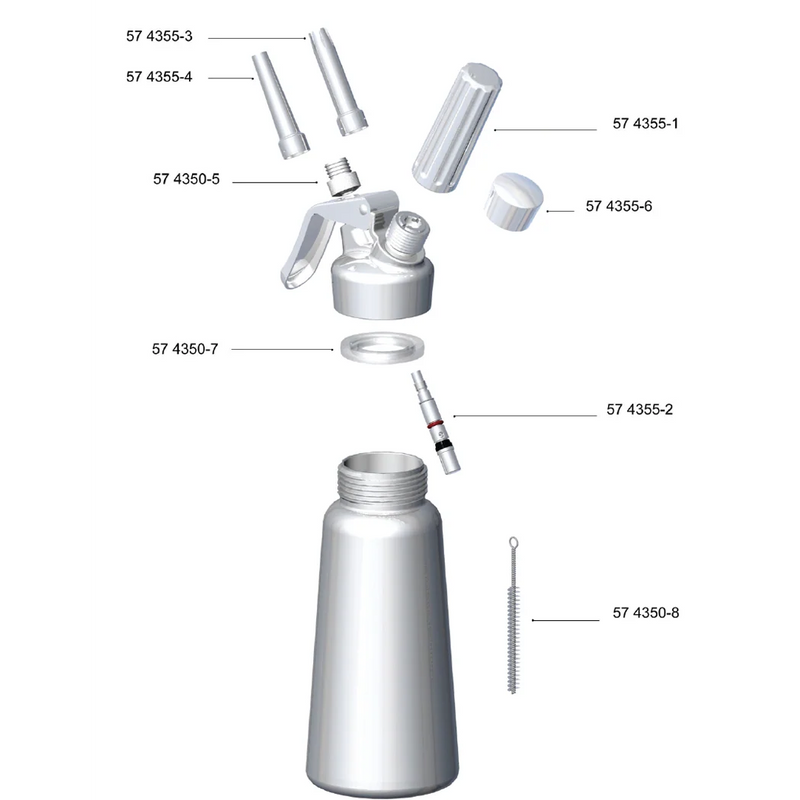 Browne - Part - Nozzle Flat - Stainless Steel For S.S. Whippers 574355 & 574356